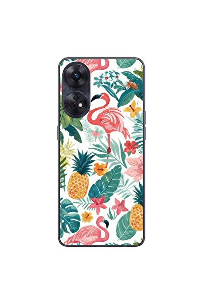 OEM Husa compatibila cu Oppo Reno8 T 4G Silicon Gel Tpu Model Tropical Pattern