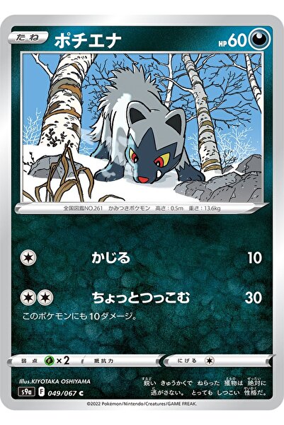 YUONİS ART Jap - Pokemon / Poochyena / Battle Region / 49/67