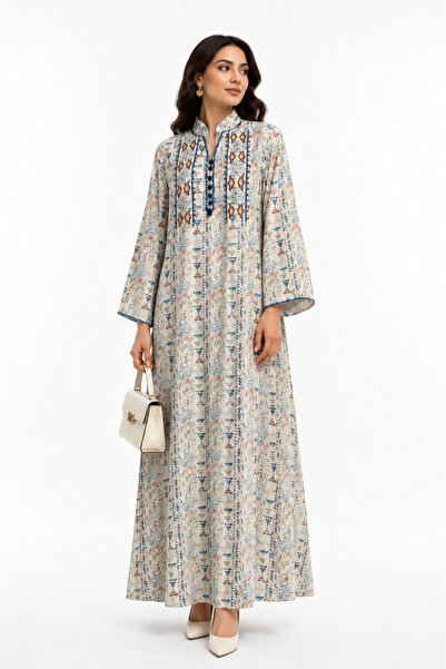 Shiladon Premium Quality Women's Jalabiya with Traditional Embroidery Patterns