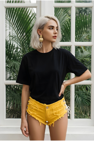 HOFFNUNG Unisex Crew Neck Oversize Cotton T-Shirt