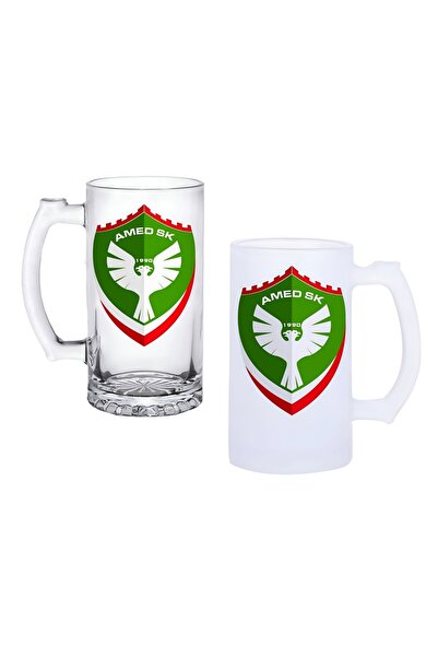 Ghostbastır Amedspor Kulplu Bira Bardağı Buzlu veya Şeffaf Seçenekli 011