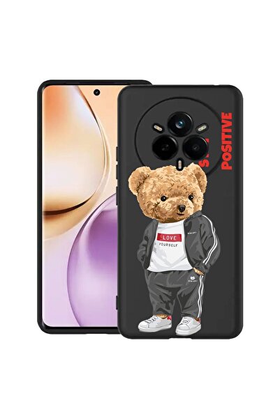 bestcase Husă pentru Realme 14 Pro 5G, Stay Positive - Ursuleț de pluș, Silic...