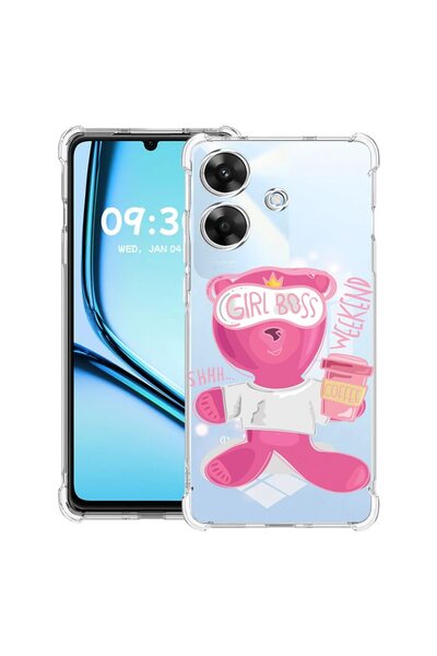bestcase Αντικραδασμική Θήκη για Realme Note 60 / Note 60X με Σχέδιο Αρκουδάκ...