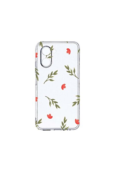 bestcase Διαφανής Θήκη Σιλικόνης 2MM, Συμβατή με Realme C33, Λουλούδια, Αντικ...