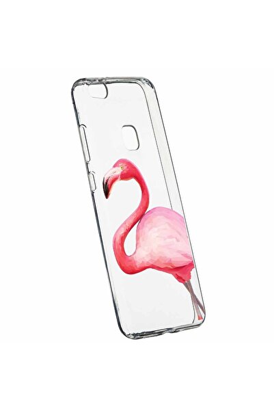 bestcase Θήκη σιλικόνης, Διαφανής, Λεπτή, Φλαμίνγκο, Huawei P10 LITE
