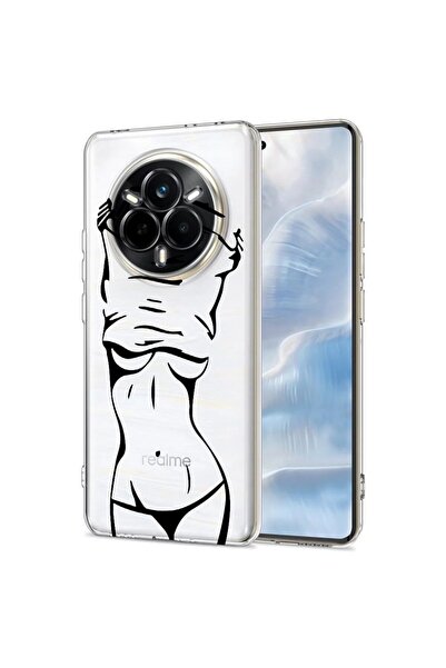 bestcase Husa pentru Realme 14 Pro 5G, BestCase¬Æ Clear Silicon 2MM, Woman Bo...