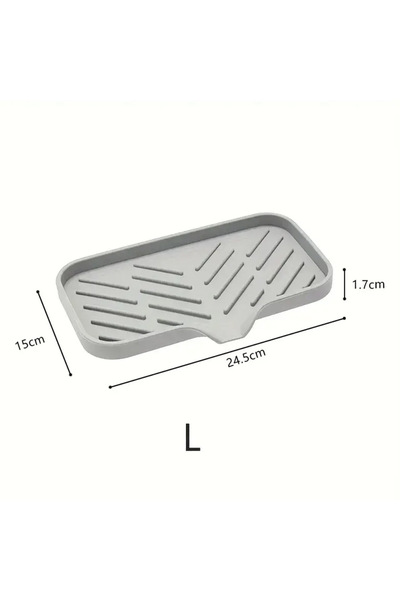 Choice1 Large 1-Pack Silicone Drain Soap Box Kitchen Bathroom Anti-slip Sink ...