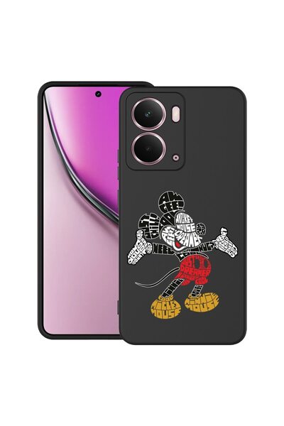 bestcase Θήκη για Realme P3 με σχέδιο Μίκυ Μάους με καλλιγραφία, TPU Ματ Εξαι...