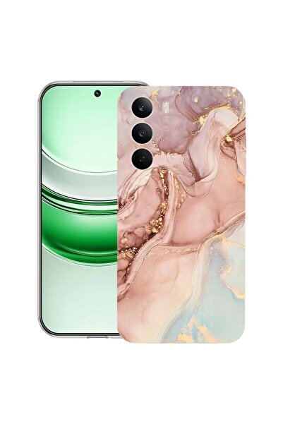 bestcase ¬Æ Husa Clear Silicon pentru Realme C71, Rose Marble, 2041144 T 1253
