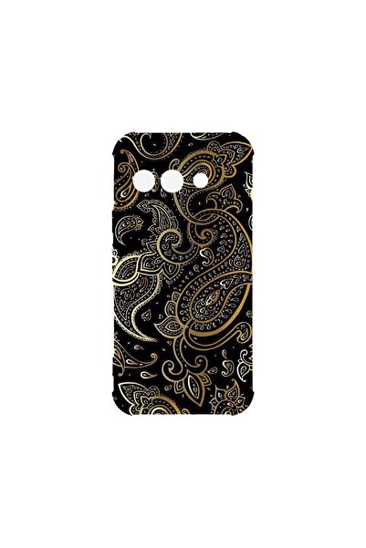 bestcase Калъф за Google Pixel 9a, BestCase® Anti Shock 1.5MM, Златист десен,...