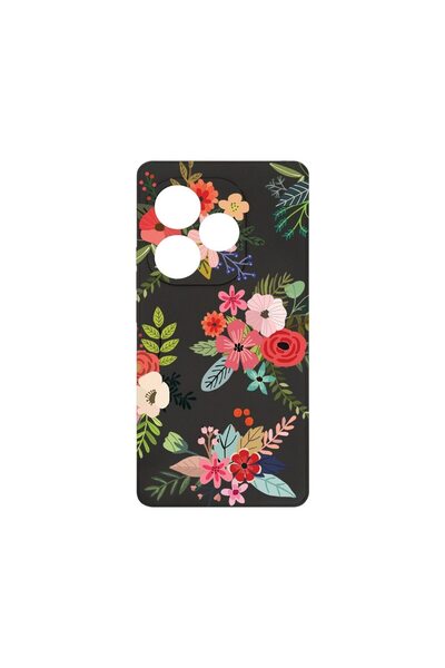 bestcase Husă Premium din Silicon, Compatibilă cu Realme GT 6, Model Floral, ...
