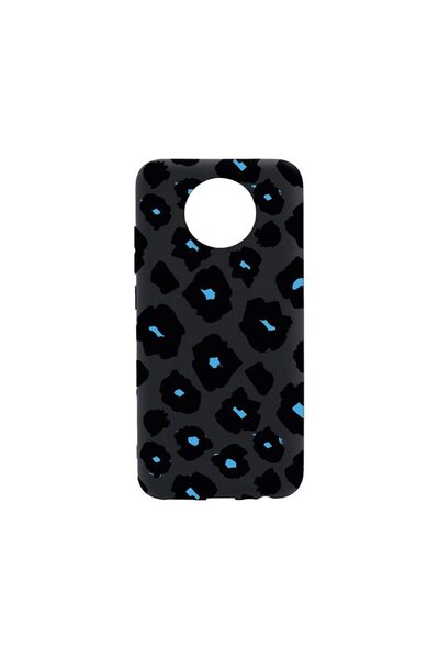 bestcase Λεπτή Θήκη Σιλικόνης 0.8MM, Συμβατή με Nokia C20, Μπλε Σχέδιο Λεοπάρ...