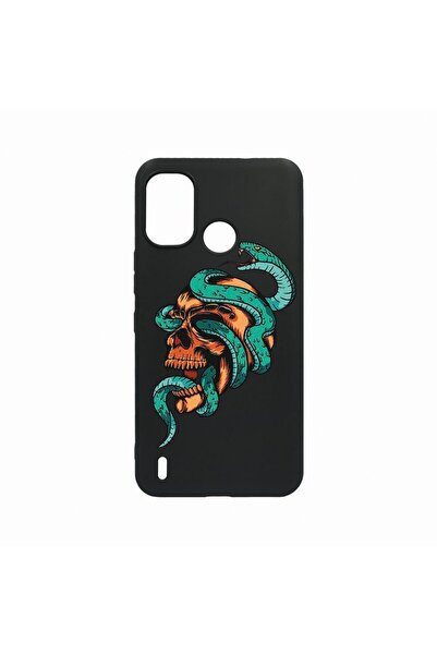 bestcase BestCase Case, Compatible with Nokia C31, Skull, Wear-resistant, Bla...