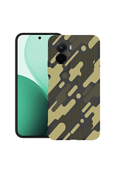 bestcase ¬Æ Husa TPU Ultra Slim Compatibil cu Poco M7, cu Design Green Camouf...