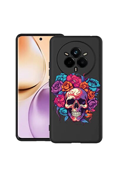 bestcase Θήκη για Realme 14 Pro Plus 5G, Χρώματα Ονείρου - Κρανίο και Τριαντά...