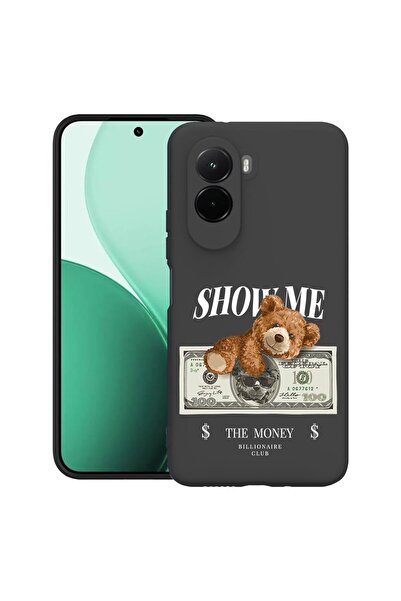 bestcase Υπέρλεπτη Θήκη TPU Συμβατή με Poco M7, με σχέδιο αρκουδάκι  "Δείξε μ...