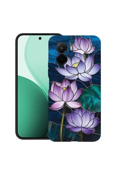 bestcase Θήκη TPU Υπέρλεπτη Συμβατή με Poco M7, Φλοράλ - Λωτός από Βιτρό, 311...