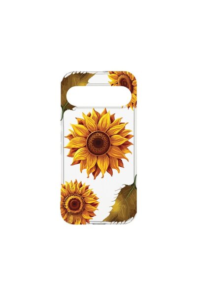 bestcase ¬Æ Husa Clear Silicon 2MM, Compatibila Cu Google Pixel 9, Sun Flower...