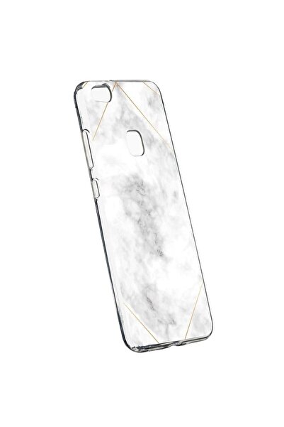 bestcase Husa Silicon, Transparent, Slim, Marble, 135, Huawei P10 LITE