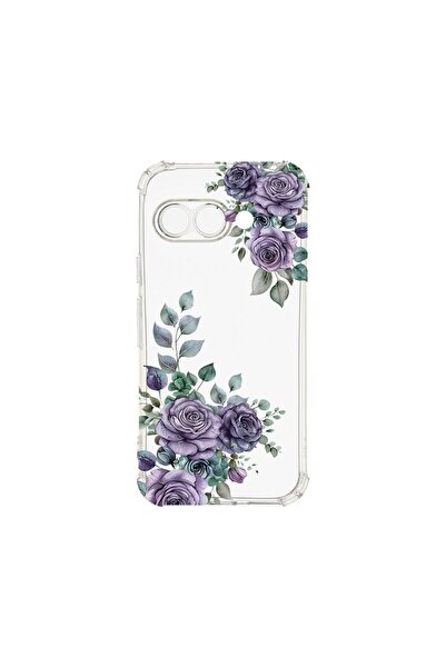 bestcase Противоударен калъф, съвместим с Google Pixel 9a, Флорален - Пастелн...