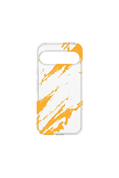bestcase ¬Æ Husa Clear Silicon 2MM, Compatibila Cu Google Pixel 9, Golden Str...