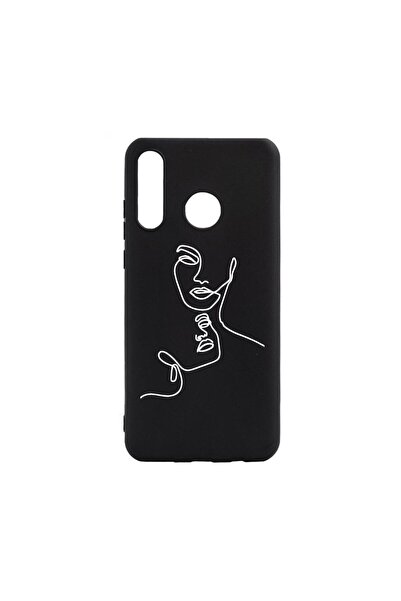 bestcase Θήκη σιλικόνης συμβατή με Huawei P30 Lite, Αφηρημένο σχέδιο  "Αγάπη ...