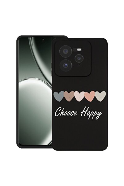 bestcase Калъф за Realme GT 7 Pro с дизайн Choose Happy, TPU матов ултра тънъ...