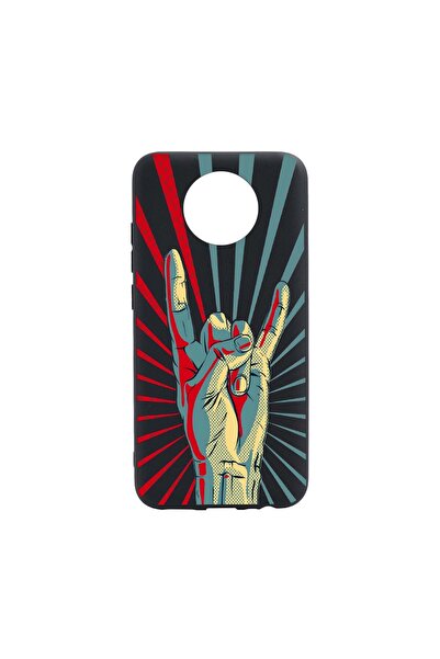 bestcase Husa Silicon Rock Music, compatibila cu Nokia C10, rezistenta la uzu...