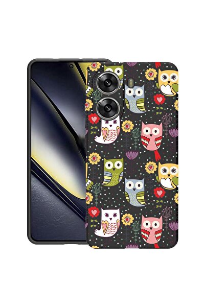 bestcase Калъф за Poco X7 Pro 5G, с десен на бухал, тънък силиконов 0.8ММ, уд...