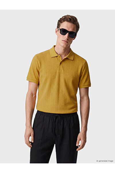 LC Waikiki Polo T-Shirts - Yellow - Regular fit