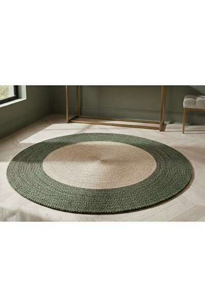 Vivense TERRA YUVARLAK HALI, YEŞİL NATURAL, 100 CM