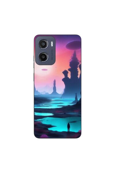 OEM Husa compatibila cu Motorola Moto G05 Silicon Gel Tpu Model Mystic Planet