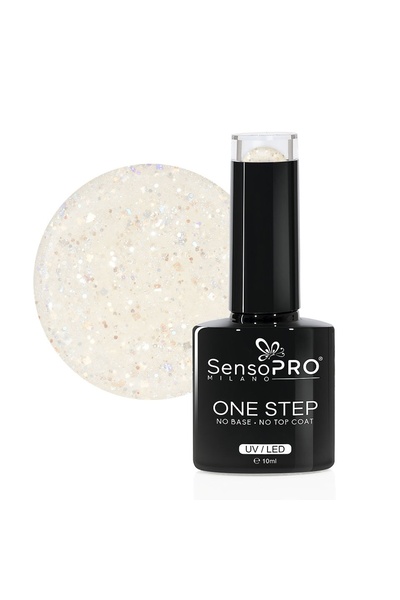 SensoPRO Milano Семиперманентен лак за нокти One Step 10мл, Dazzle Coconut # 023