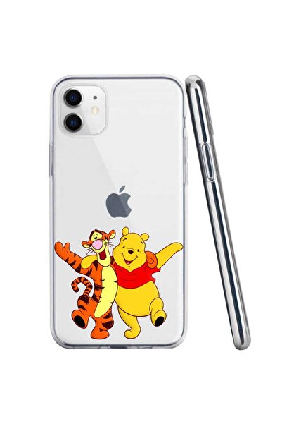 OEM Husa compatibila cu Apple iPhone 11 Silicon Transparenta Model Winnie The...