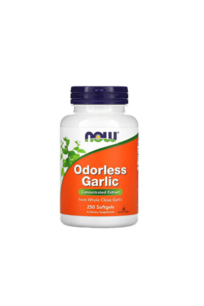 Now Foods Extract concentrat de usturoi inodor 250 capsule moi -