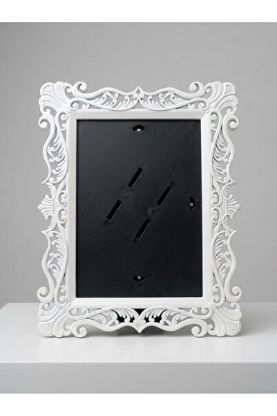 Zevahir Home 1 Piece Rectangular White Plastic Framed Aesthetic Standing Phot...