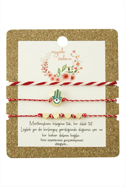 Marsilyan 3 Pieces Ftm Ana Eli Marteniçka Bracelet Elk-Bjtieg