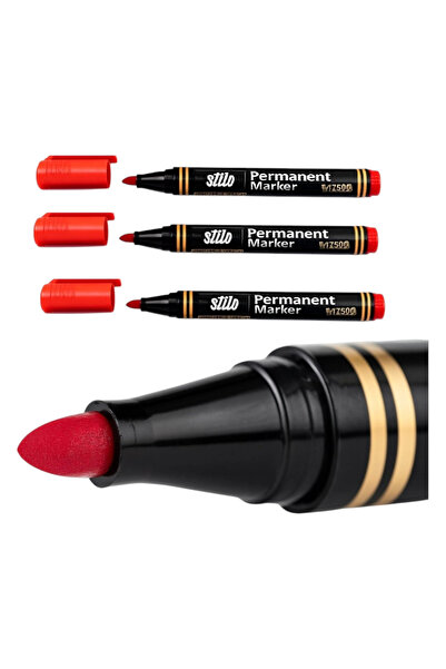 Stilo Permanent Calem Round Tip Red (4 Pieces)