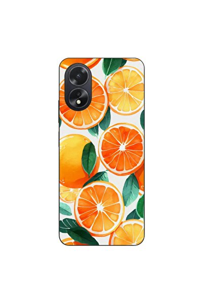 OEM Case compatible with Oppo A18 4G Silicon Gel Tpu Model Oranges