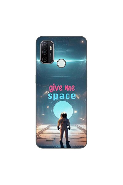 OEM Case compatible with Oppo A53 Silicon Gel Tpu Model Give Me Space
