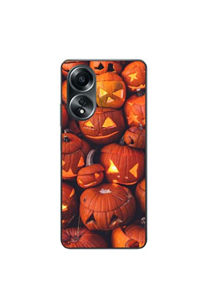 OEM Husa compatibila cu Oppo A58 4G Silicon Gel Tpu Model Halloween Dovleci L...