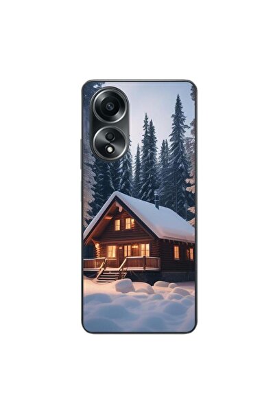 OEM Husa compatibila cu Oppo A58 4G Silicon Gel Tpu Model Peisaj Iarna Cabana