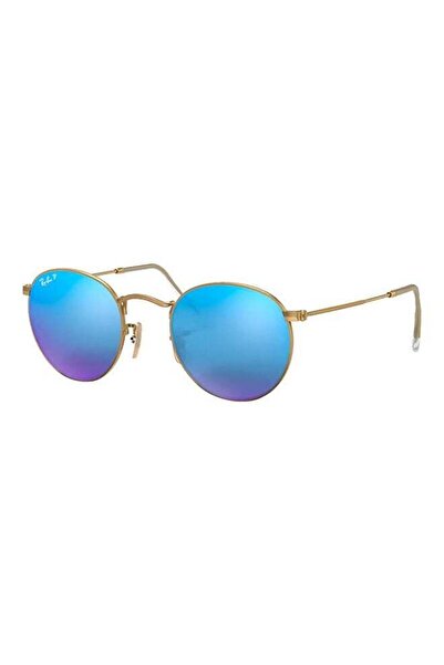 Ray-Ban RB3447 112/4L 50-21 Unisex Mirrored Round Shape Sunglasses- Lens Size...