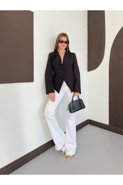 Ekim Store Corset Look Tied-Up Blazer Jacket