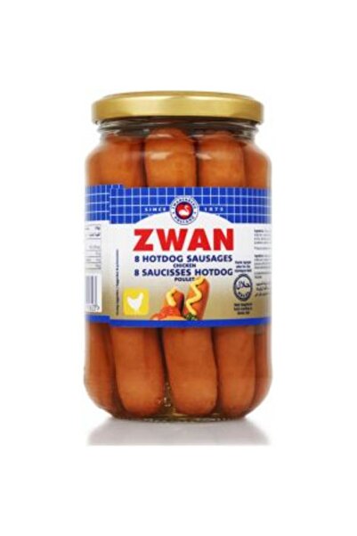 ZWAN نقانق دجاج هوت دوج في وعاء زجاجي (8 قطع) 270 جرام
