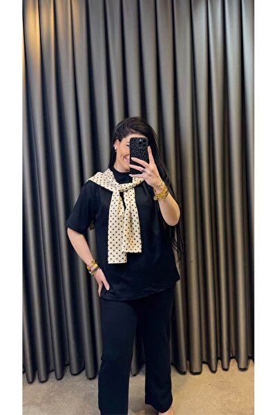 Nisam Polka Dot Shawl Modal Set