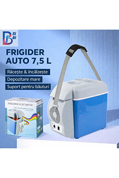 hey Mini Frigider Portabil Auto 7.5L, Funcție Răcire și Încălzire, Alimentare...