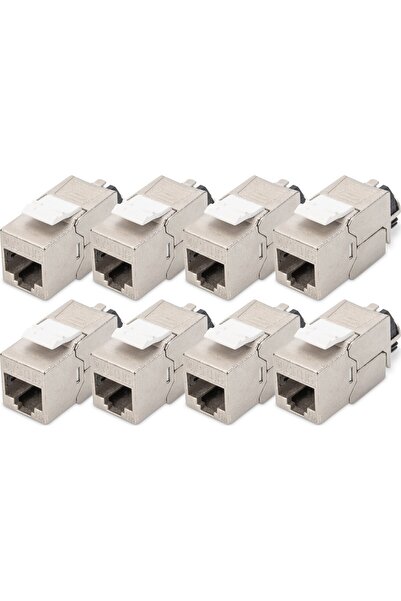 Digitus CAT 6A Keystone Modul geschirmt mit Kabelmanager 8St