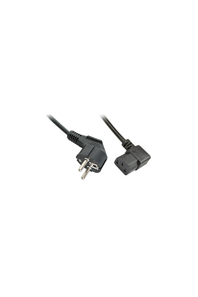 LİNDY IEC-Netzkabel abgewinkelt Schuko an C13 3m