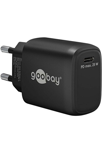 goobay Încărcător rapid USB-C™ PD (25 W), negru, 65367